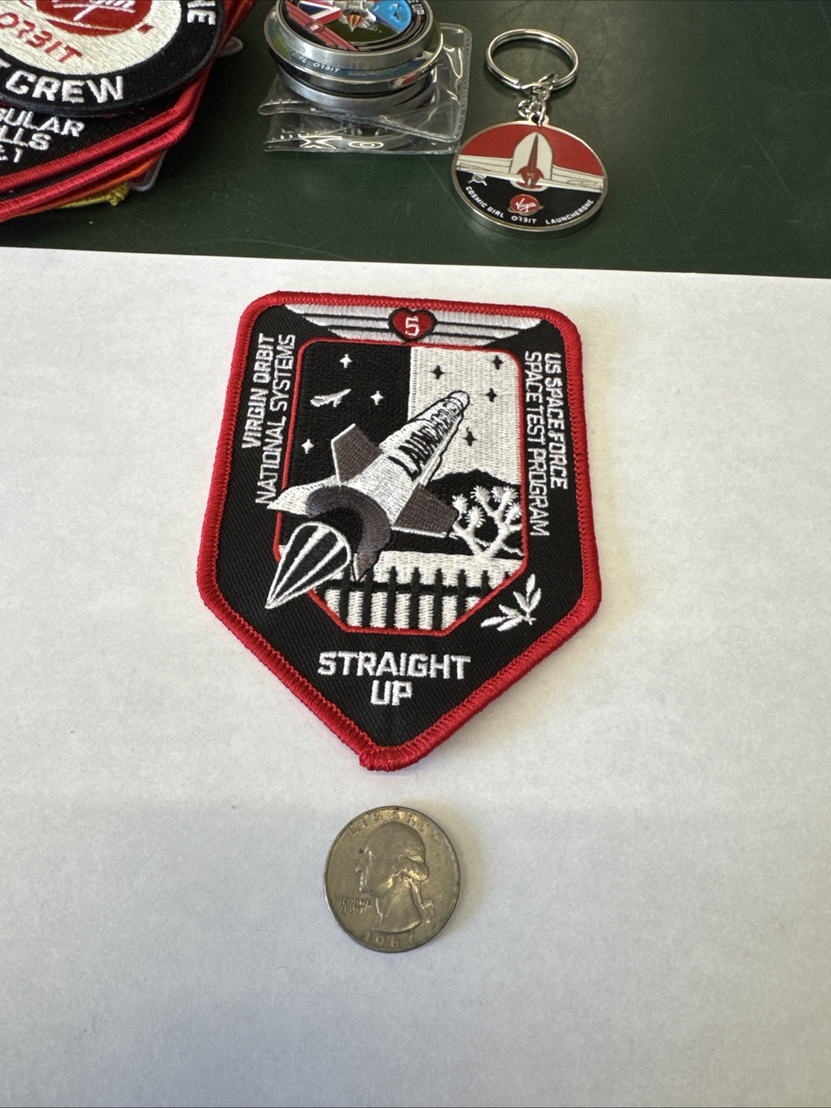 Virgin Orbit Mission Patch - Straight Up Launcher One USSF DOD