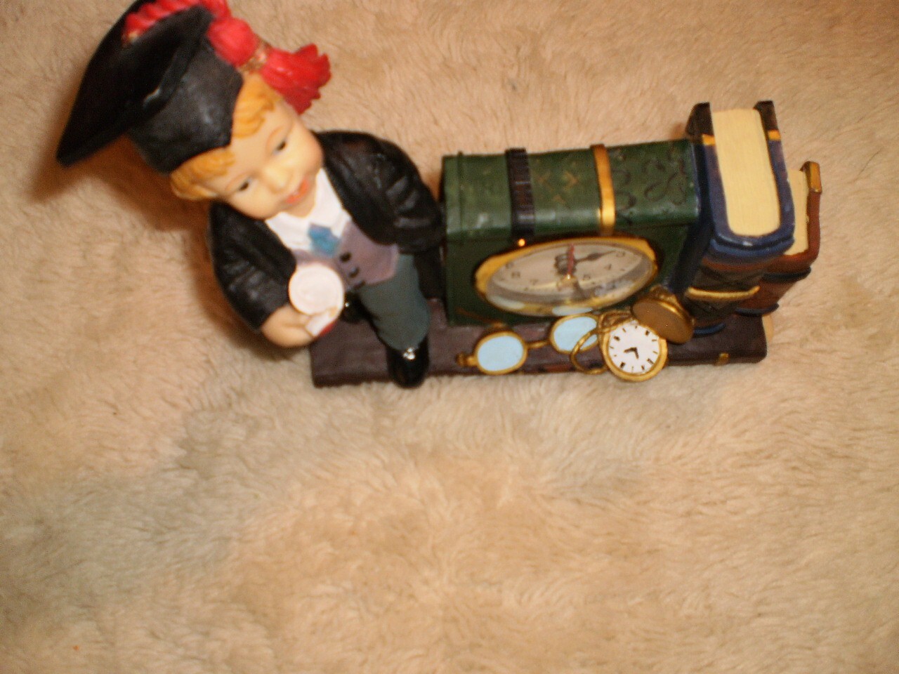 ceramic quartz desk Clock grAduation