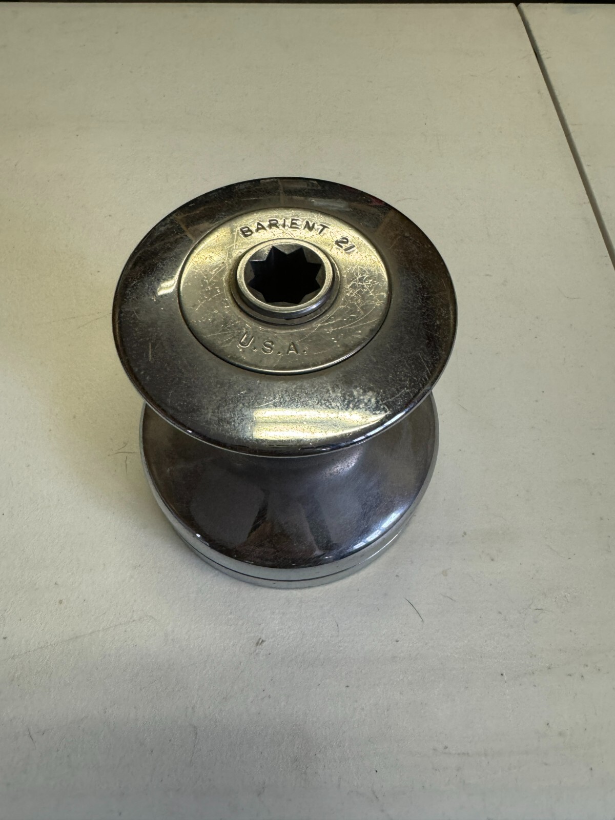 Barient #21 Two Speed Chrome Plated Bronze Winch 21