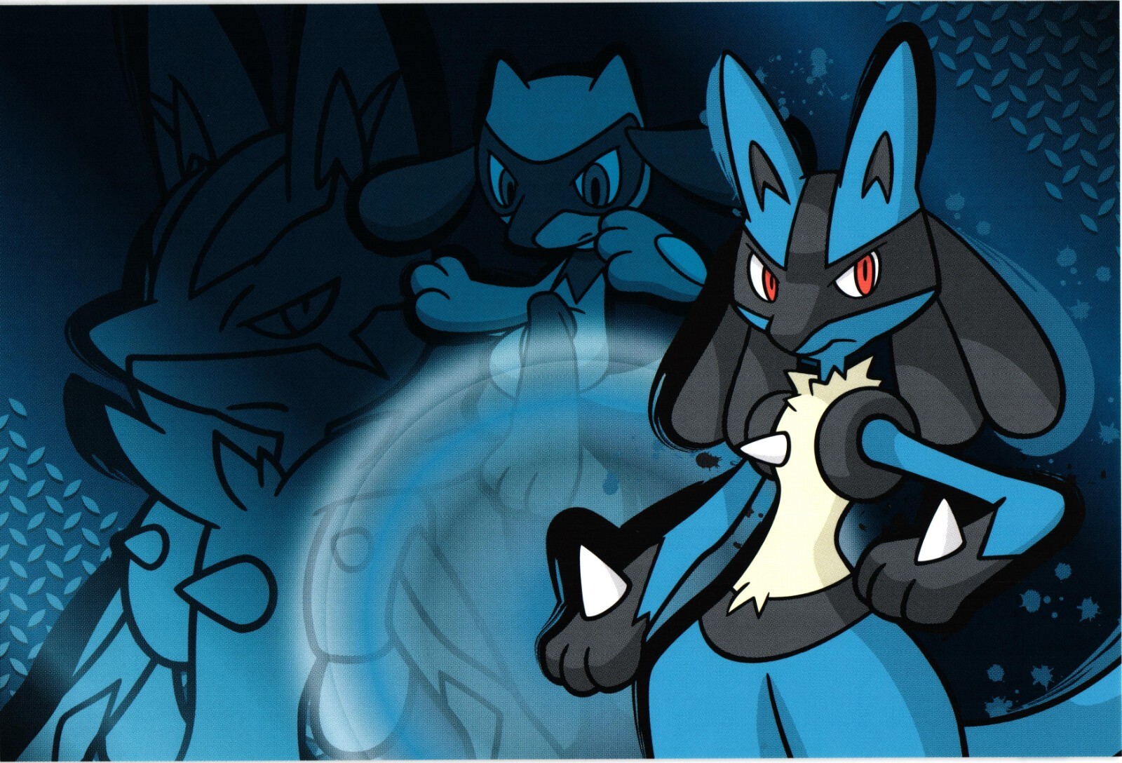 Pokemon Postcard Ichiban Kuji Lucario