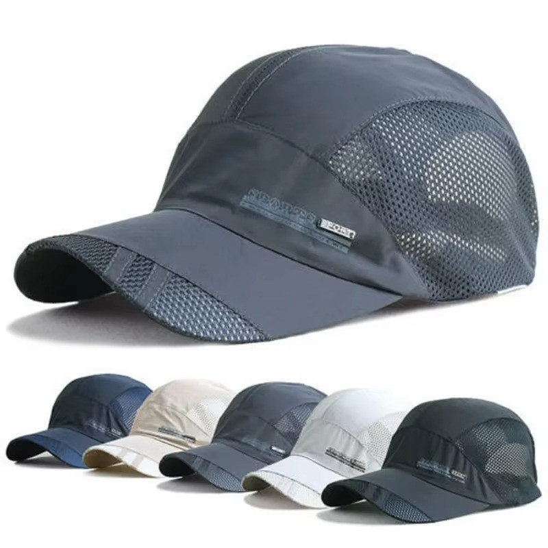 Summer Quick-Dry Visor Cap – Breathable Mesh Sports Hat Outdoor Baseball Sun Cap