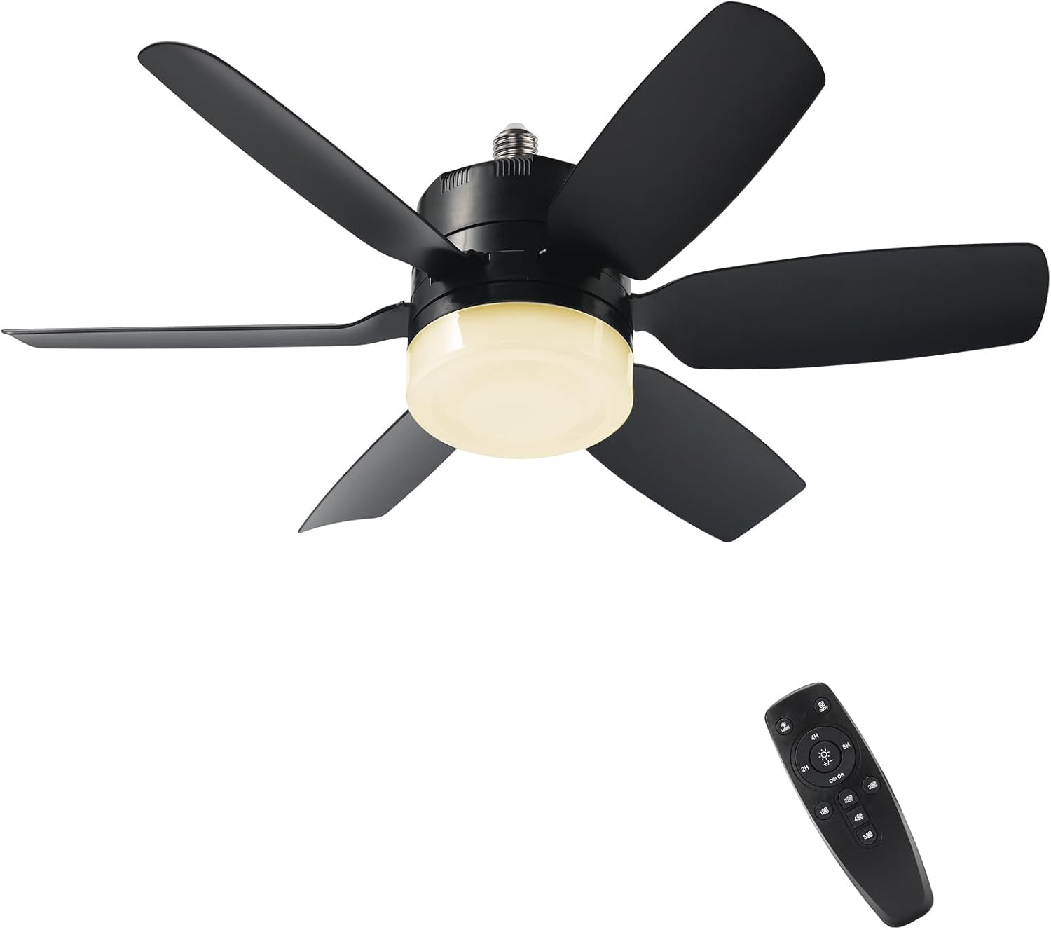 20.5'' Socket Ceiling Fan Light for Home Living Room Bedroom Garage | 5 Fan Spee