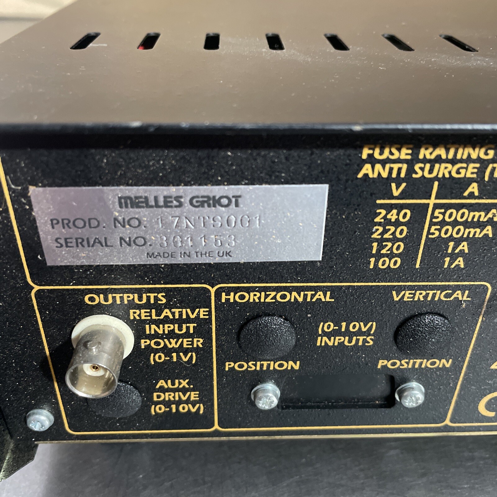 Melles Griot Nanotrak Optic Alignment Stage Controller System 17NTS001