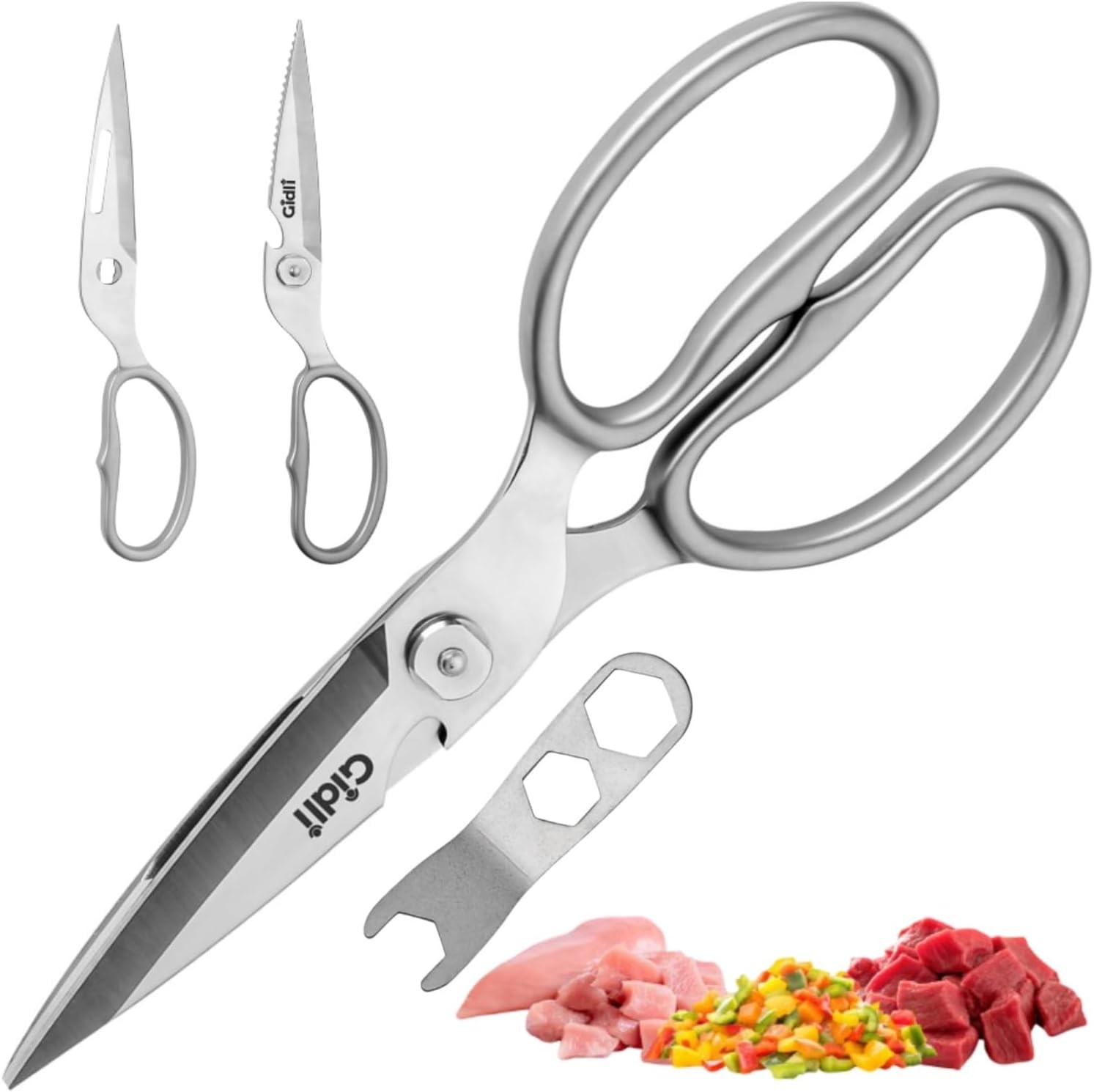 Premium Kitchen All-Purpose Scissors Heavy Duty Kitchen Shears for Food