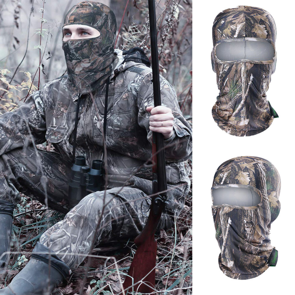 Camo Full Face Mask UV Protection Balaclava for Outdoor Hunting Tactical Hood