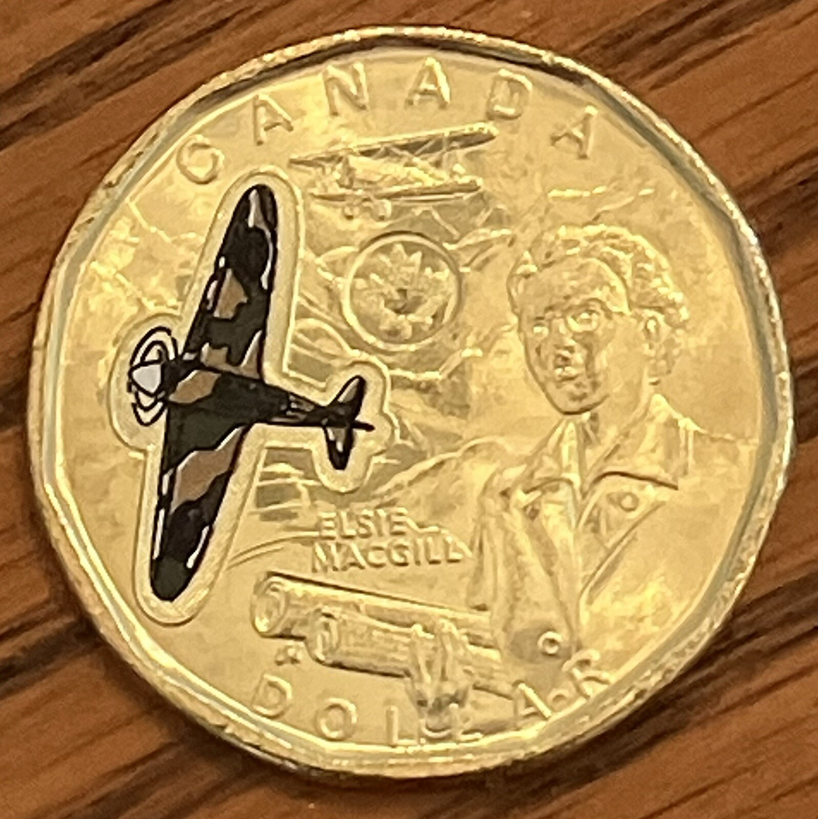 2023 Canada ELSIE MACGILL one dollar loonie colour **75% off combined shipping**