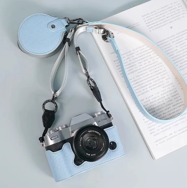For Fujifilm X-T50 XT50 PU Leather Camera Bag Dock Case Base Protection Cover