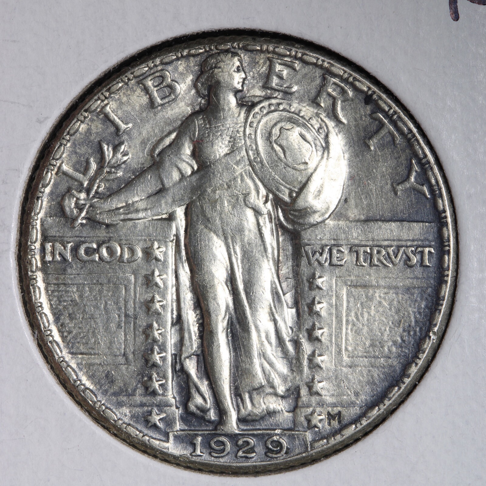 1929 Full Head Standing Liberty Quarter CHOICE UNC UNCIRCULATED MS E276 YLL