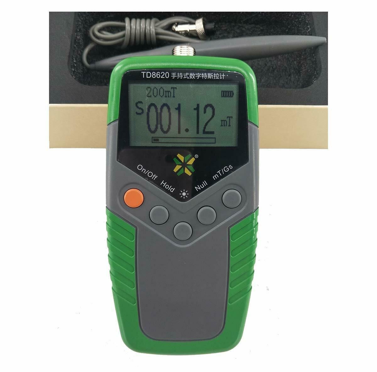 Teslameter Magnetic Strength Tester with Range 200mt/2000mt Display Accuracy ±5%