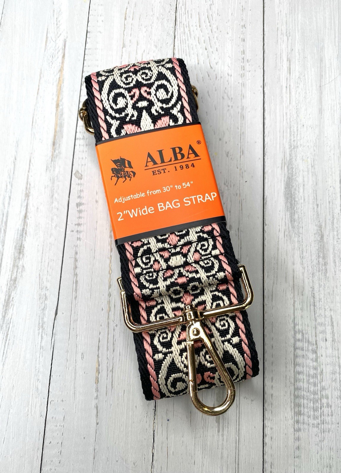 Alba 2” Wide Adjustable Bag Strap Brand New