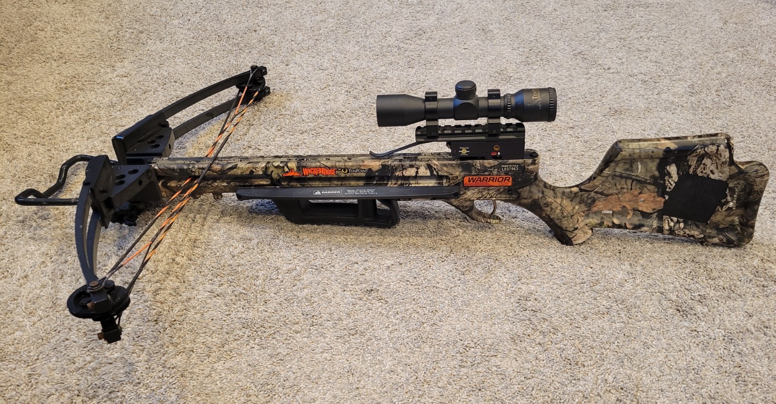 Wicked Ridge by TenPoint Warrior G3 Crossbow with 3x scope
