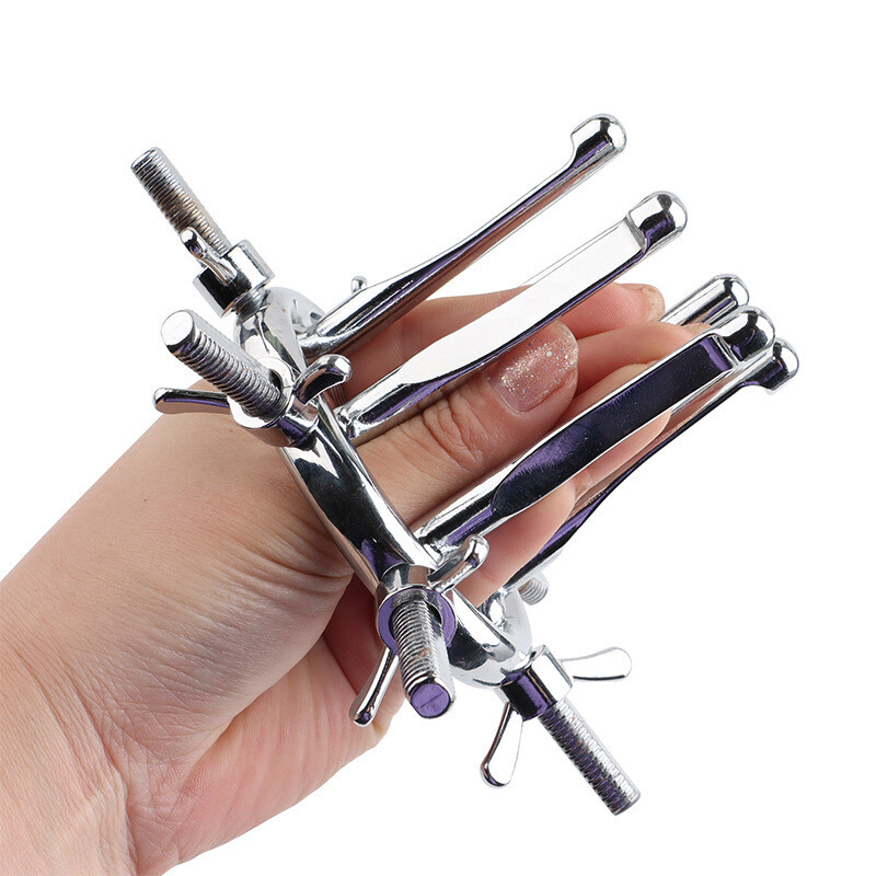 Huge-Plug-Extreme Spreader Dilator Vagina Speculum Chastity Device Adjustable