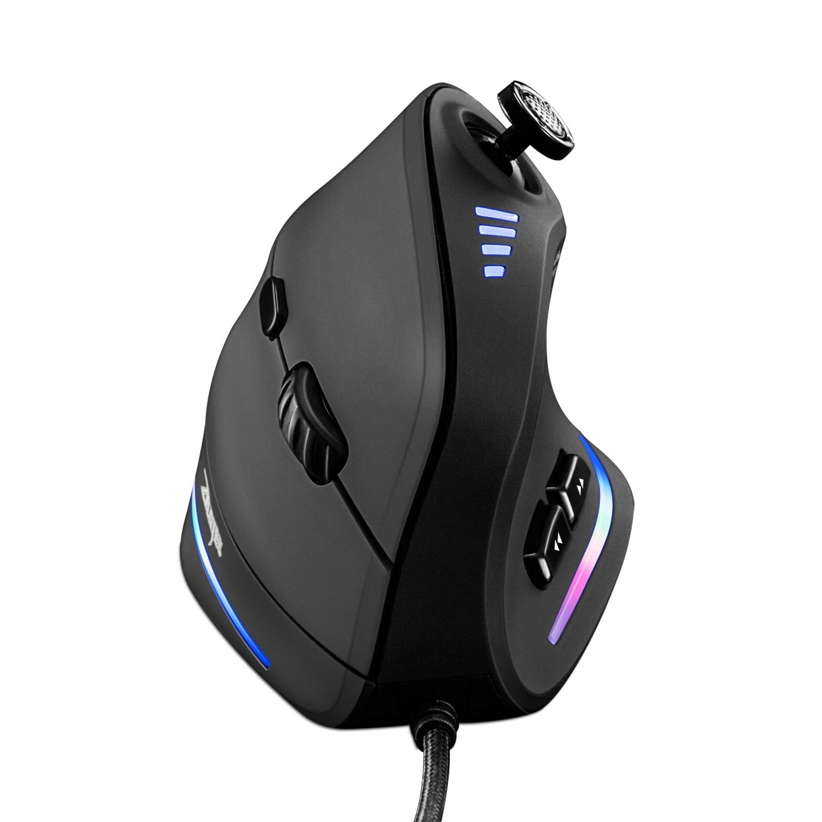 TRELC Gaming Mouse with 5 D Rocker, Ergonomic Mouse with 10000 DPI/11 Program...