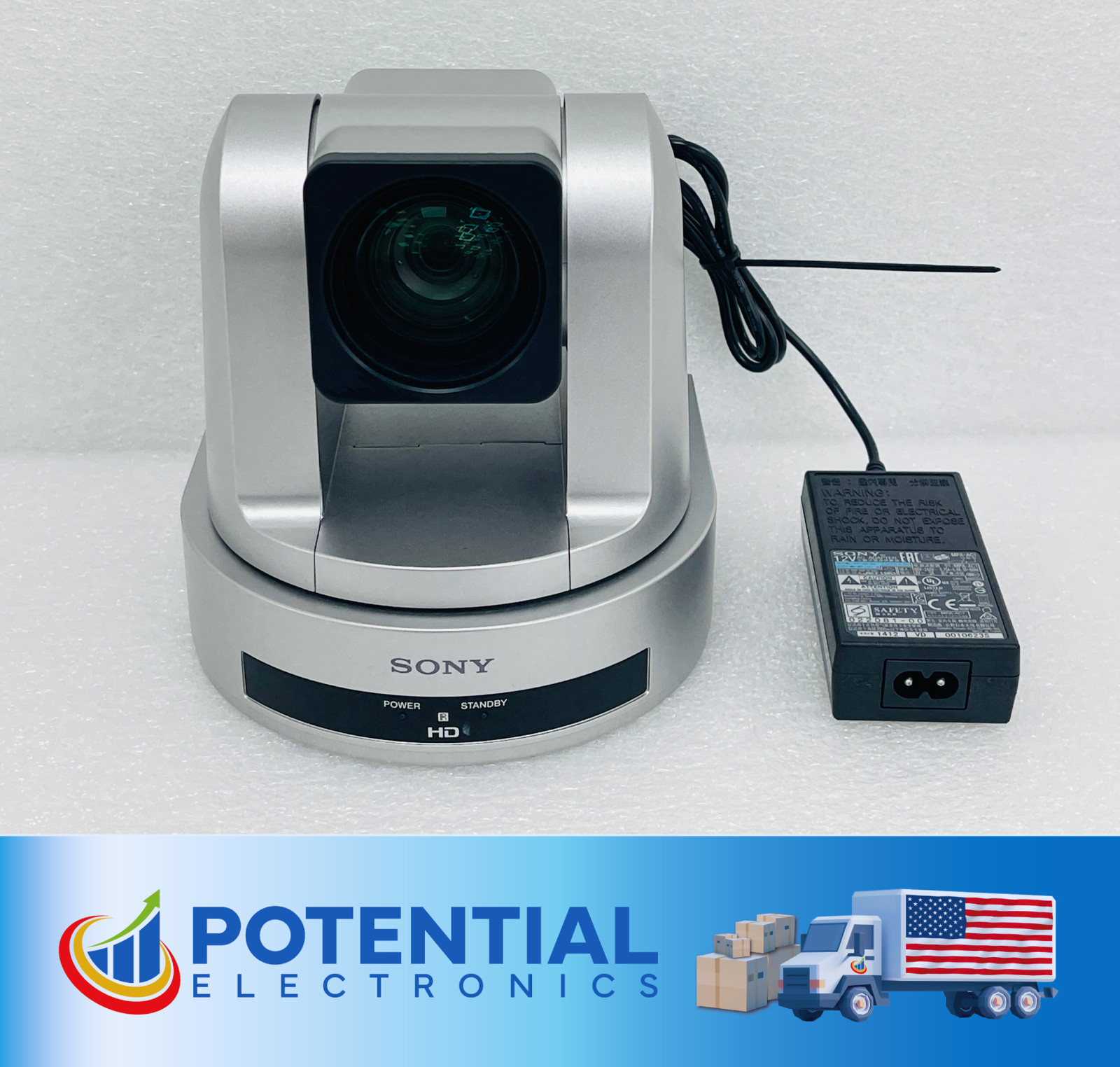Sony SRG-120DH PTZ Desktop Conferencing Camera 12x Optical Zoom w/ Power Adapter