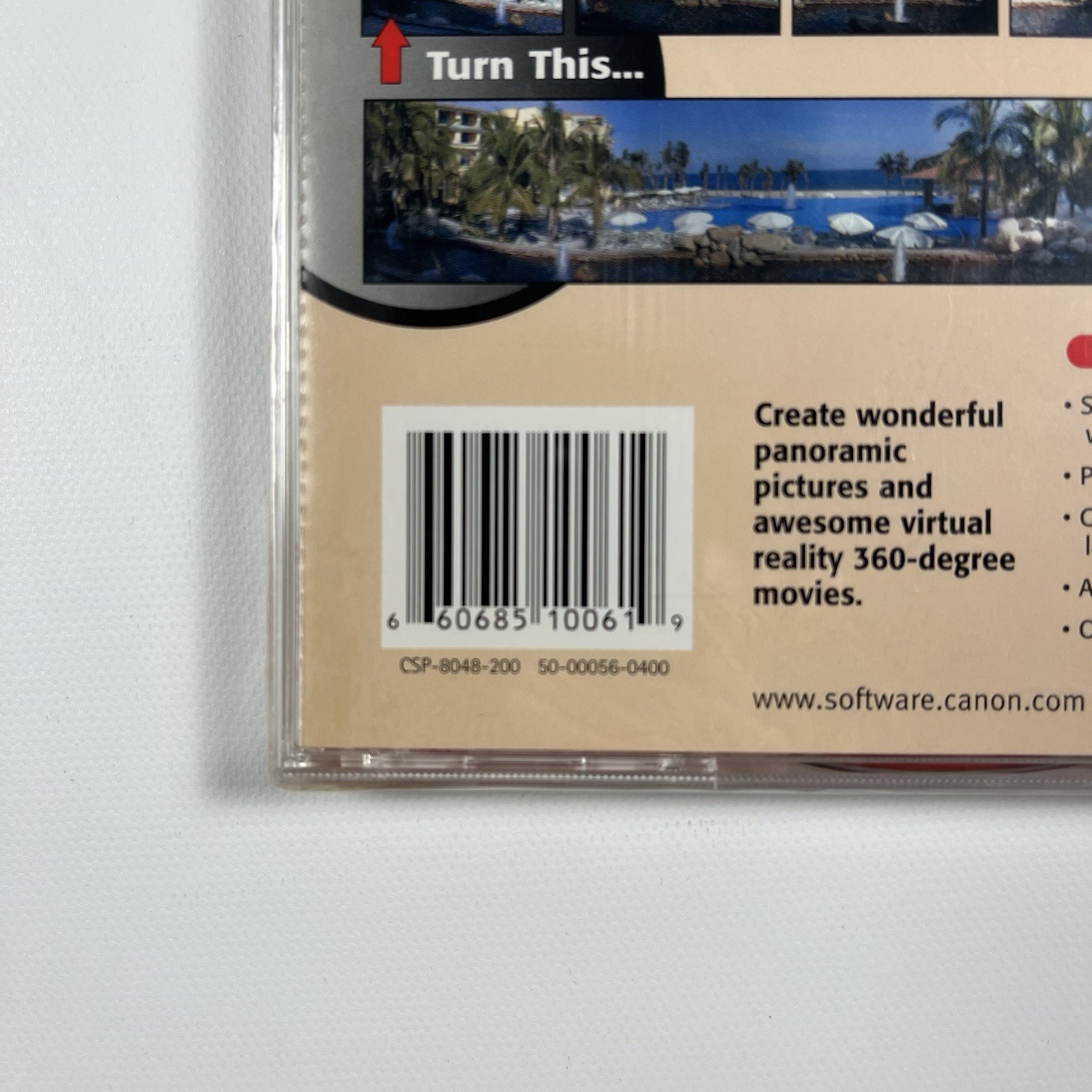 NEW & SEALED Canon Spin Panorama Software CD-ROM Panoramic Photo Creator Mac/PC