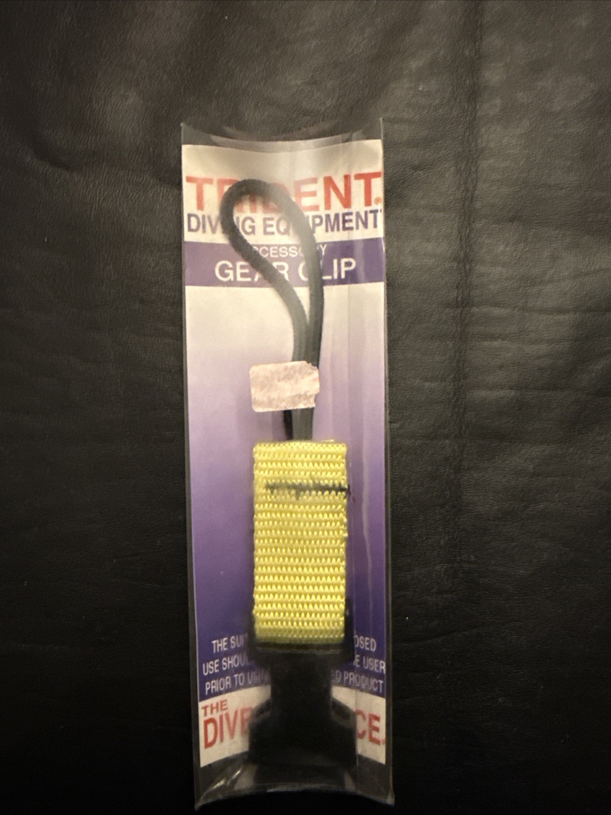 Trident Scuba Diving Accessory Retractor Gear Clip Holder Snorkeling Yellow