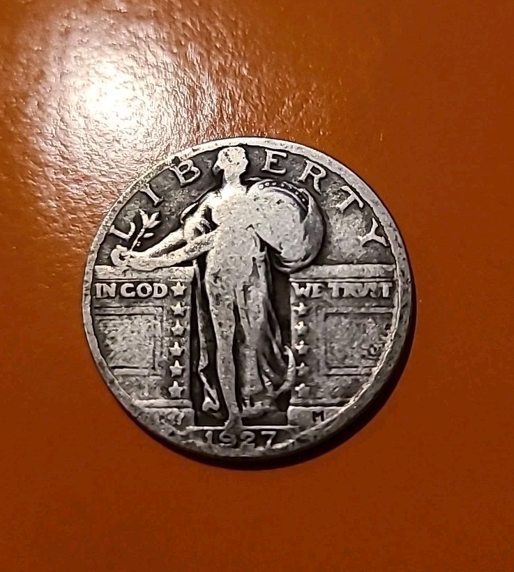 1927 P STANDING LIBERTY QUARTER GOOD CONDITION