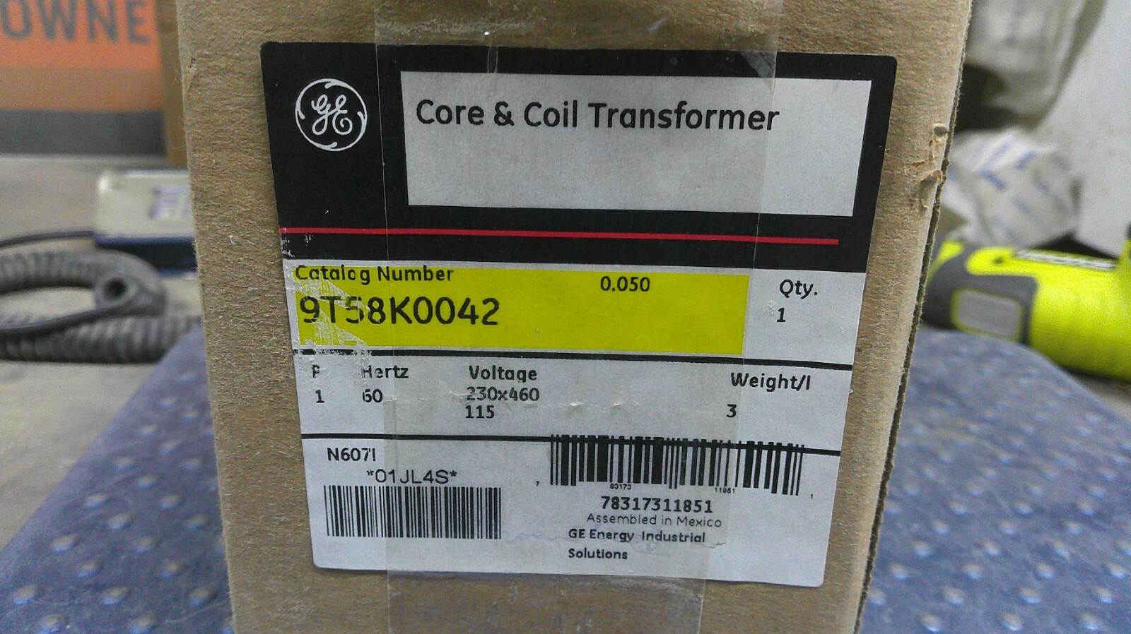 NEW GE Core & Coil Transformer 9T58K0042 60Hz 230x460V