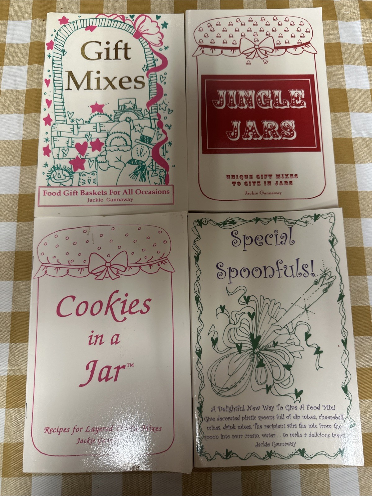 Lot Of 4 Recipes In A Jar And Gift Ideas Pamphlet Cookbooks By Jackie Gannaway