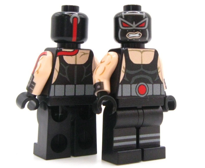 Custom Batman Animated Series Bane Printed on Official LEGO® parts