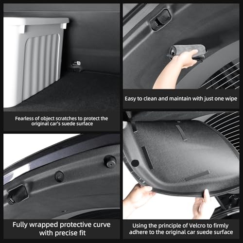 Trunk Mat & Bumper Guard for Tesla Model 2PCS Trunk Tailgate Mat+Bumper Guard