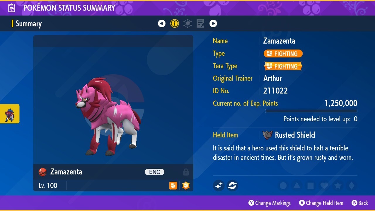 ☆ Pokemon Mystery Gift Event Shiny Zamazenta Untouched ☆ Fast Delivery ☆