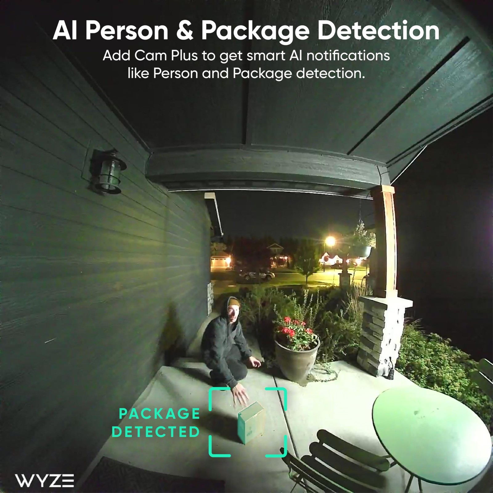 Wyze Battery Video Doorbell Wireless Camera, 1536x1536 HD+, Color Night Vision,