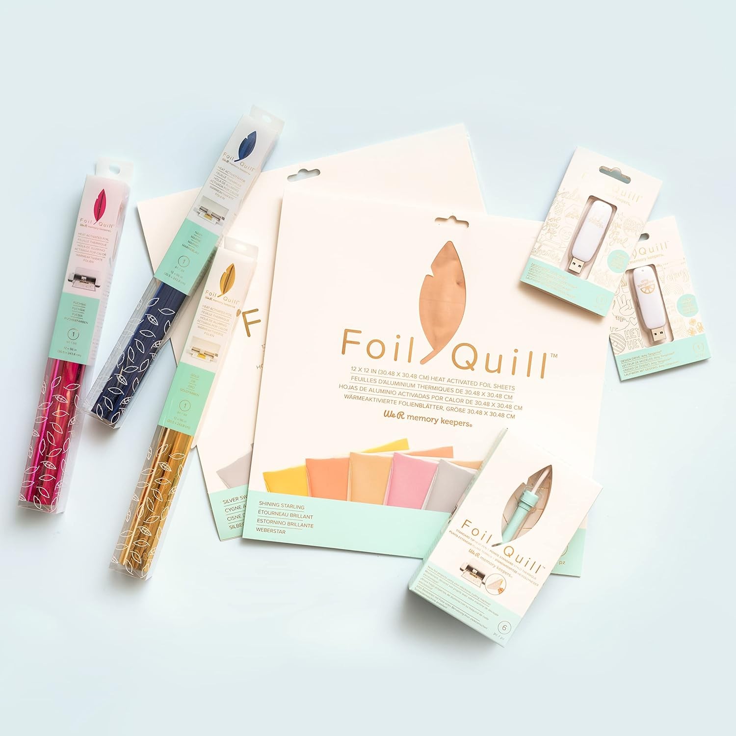 We R Memory Keepers Foil Quill Standard Tip Pen, Make Custom White,