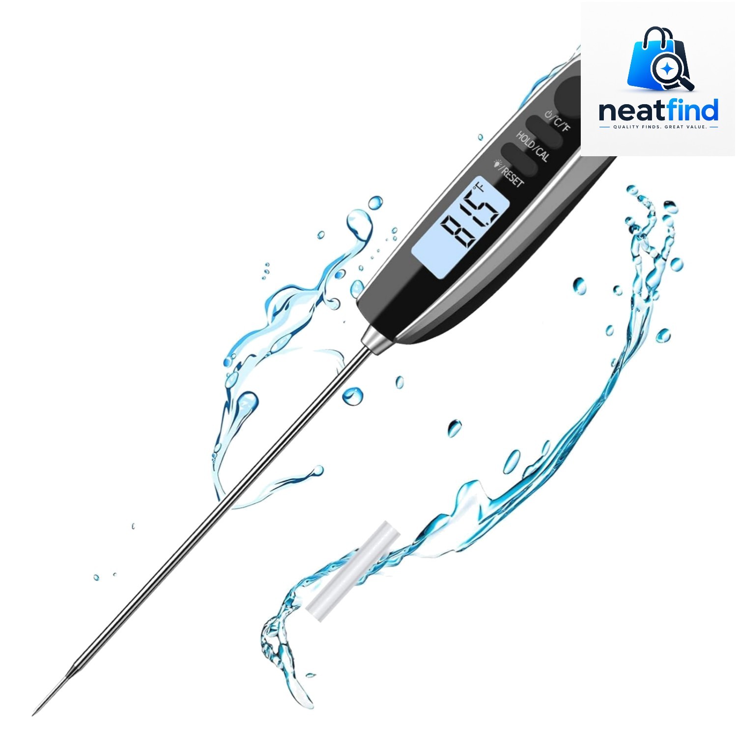 Digital Meat Thermometer, Instant Read Food Thermometer for Cooking | Super L...