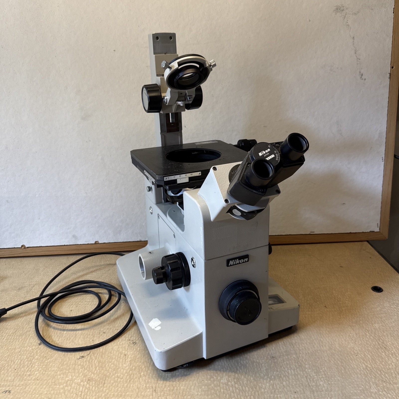 Nikon Diaphot Inverted Microscope Base Only