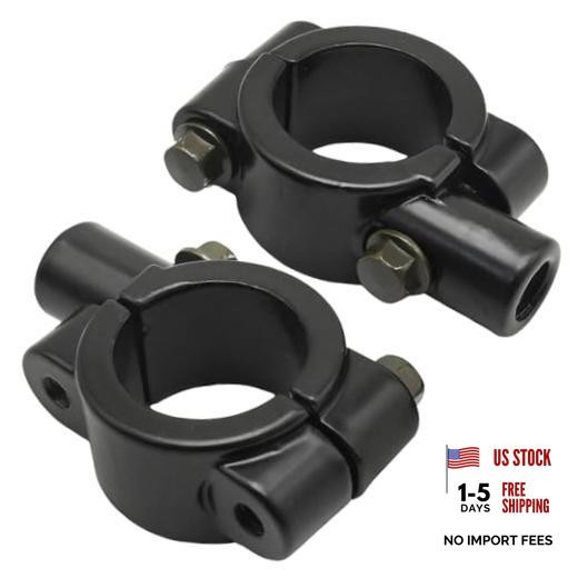1" 25mm Mirror Thread Motorcycle Handle Bar 10mm 1" Handlebar 10mm Thread