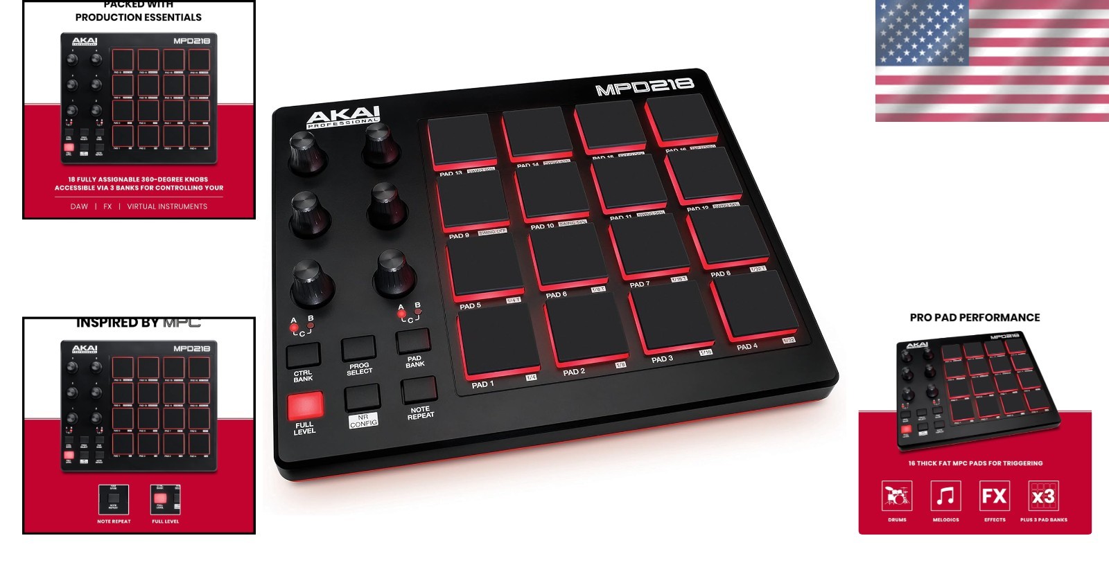 Akai Professional Mpd218 - Production Software Included