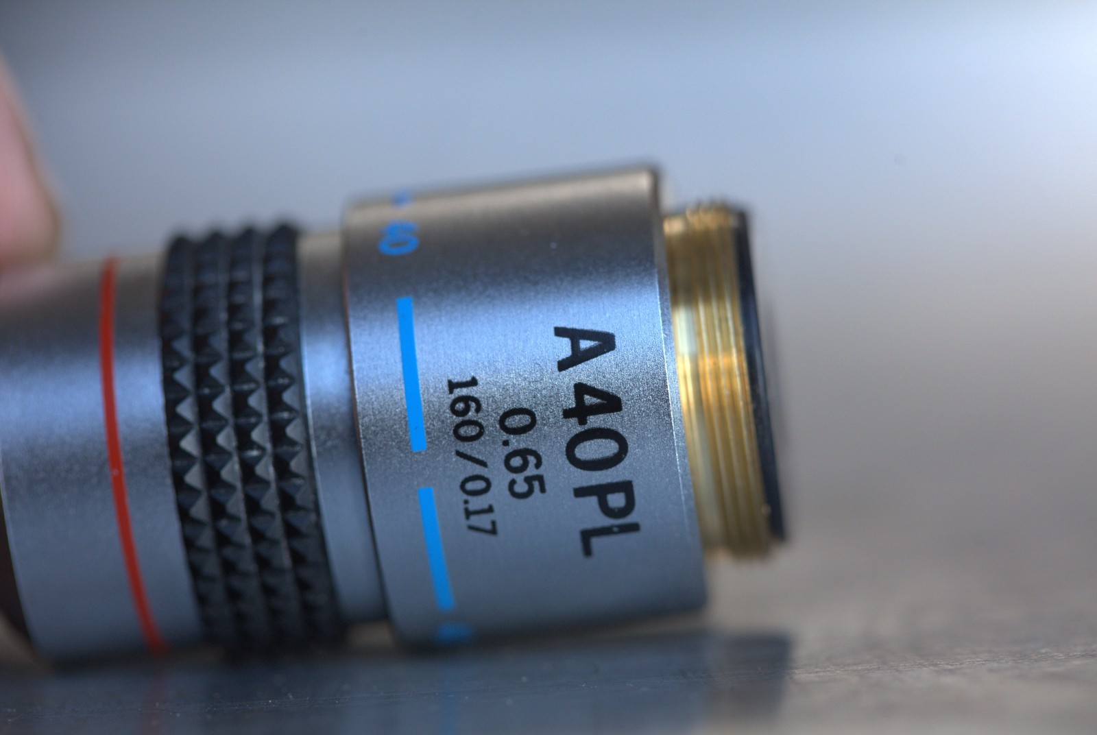 Olympus A40PL 40X 0.65 160/0.17 Microscope Objective Lens