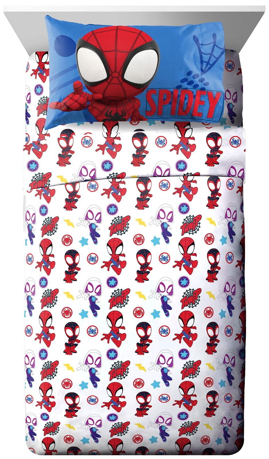 Sheet Set with Fitted, Flat Sheets & Pillow Cover - Ultra-Soft Bedding with P...