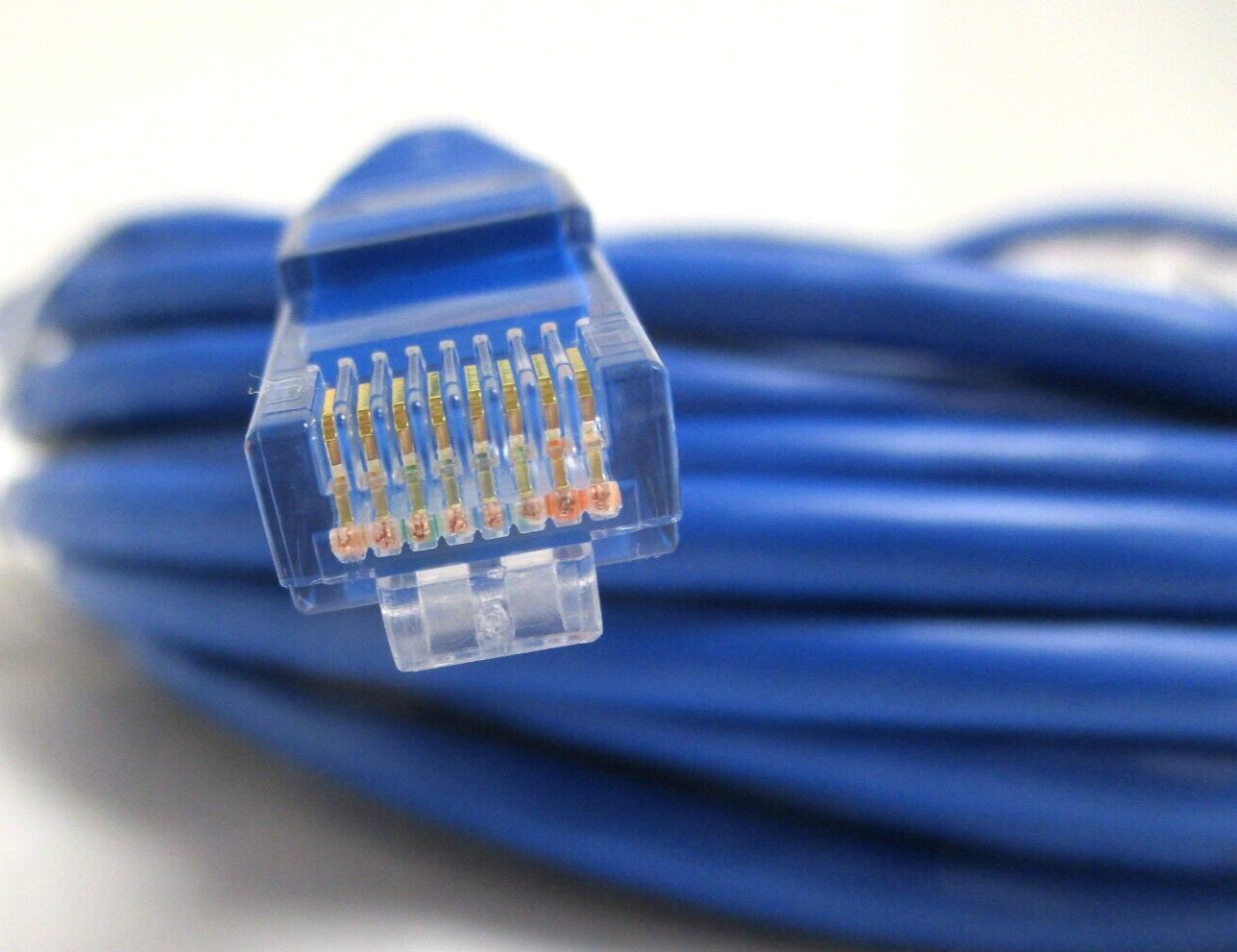 LEGRAND, 576-110-035 , VS-35FT-BLUE-SNAGLESS-C6-CM CABLE , LOT OF 25 , SURPLUS