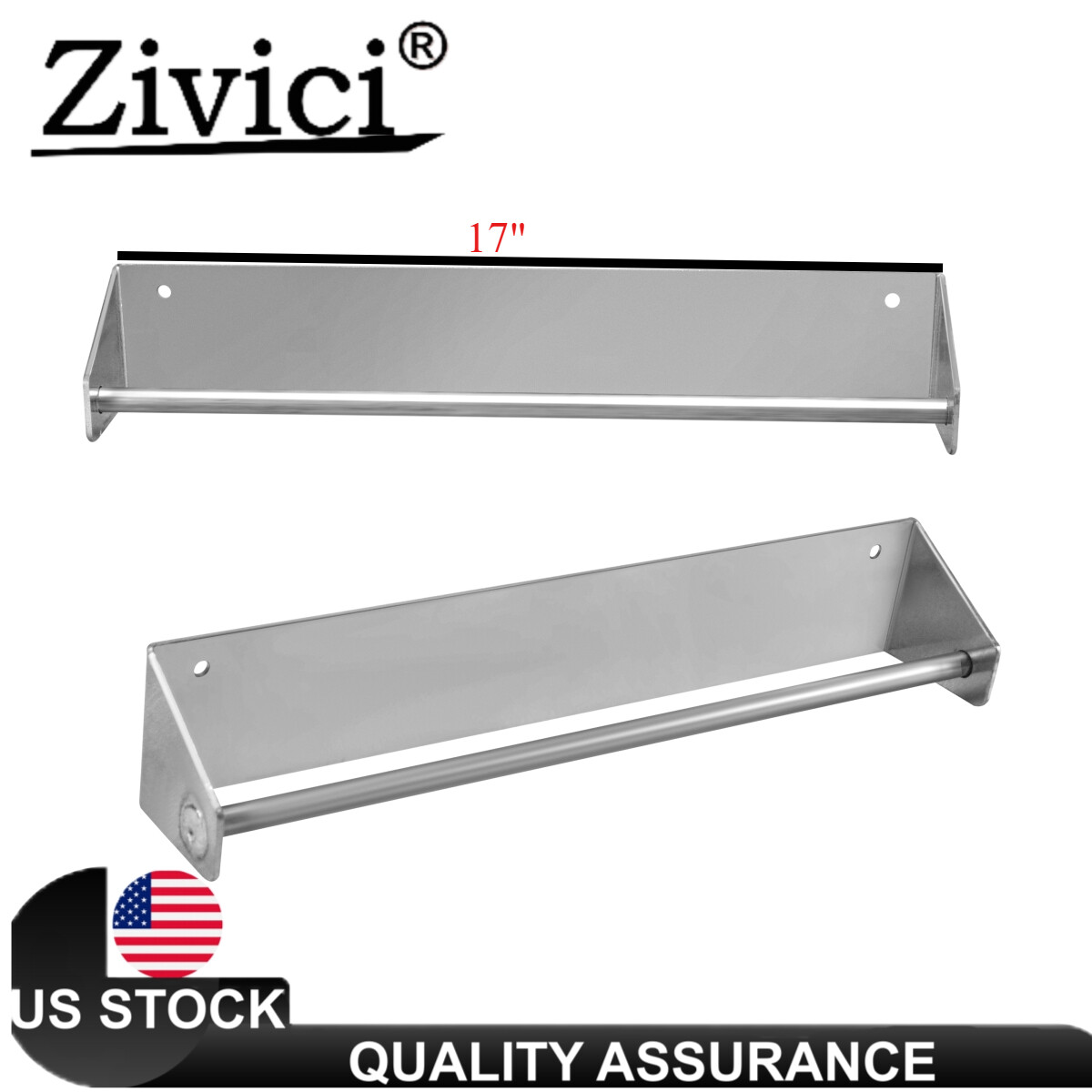Set of 2 Tie Down Hangers Holder - Aluminum Junior Ratchet Strap Rack Holder
