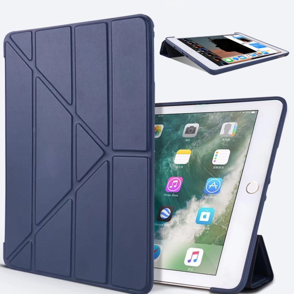For iPad 9th 8th 7th Gen Mini A17 Pro Air Smart Folio Leather Stand Case Cover