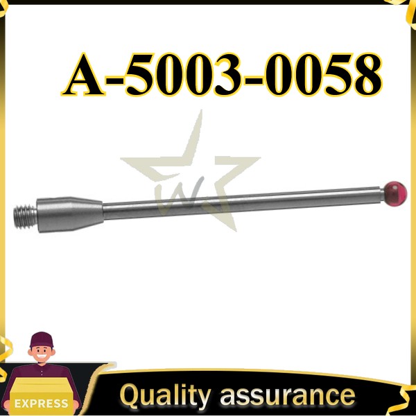 A-5003-0058 CMM Touch Probe M3 Thread Probe Stylus 3mm Ruby Ball Tips 40mm Long