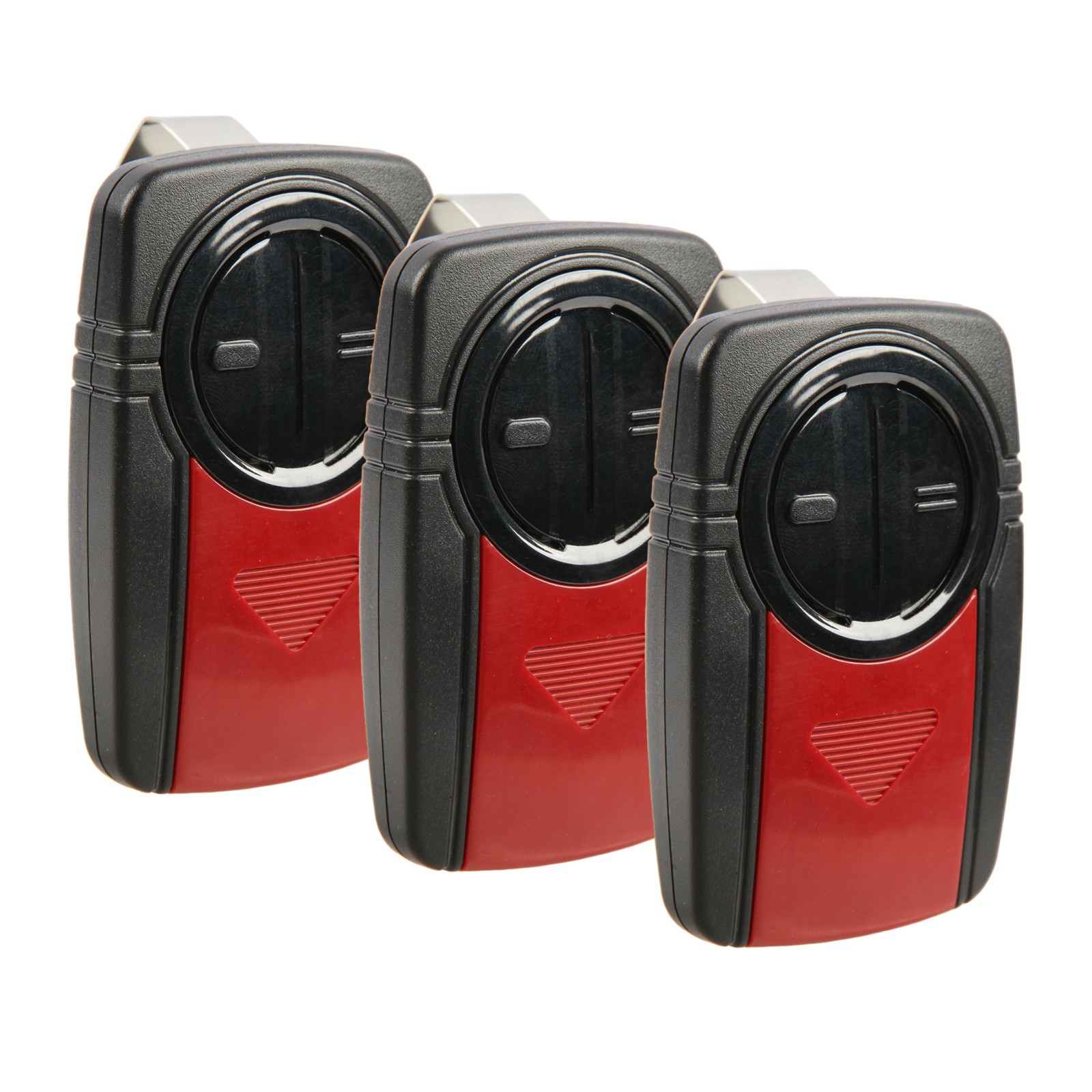 3 Garage Door Opener 2-Button Remote Red for Universal Chamberlain 380UT