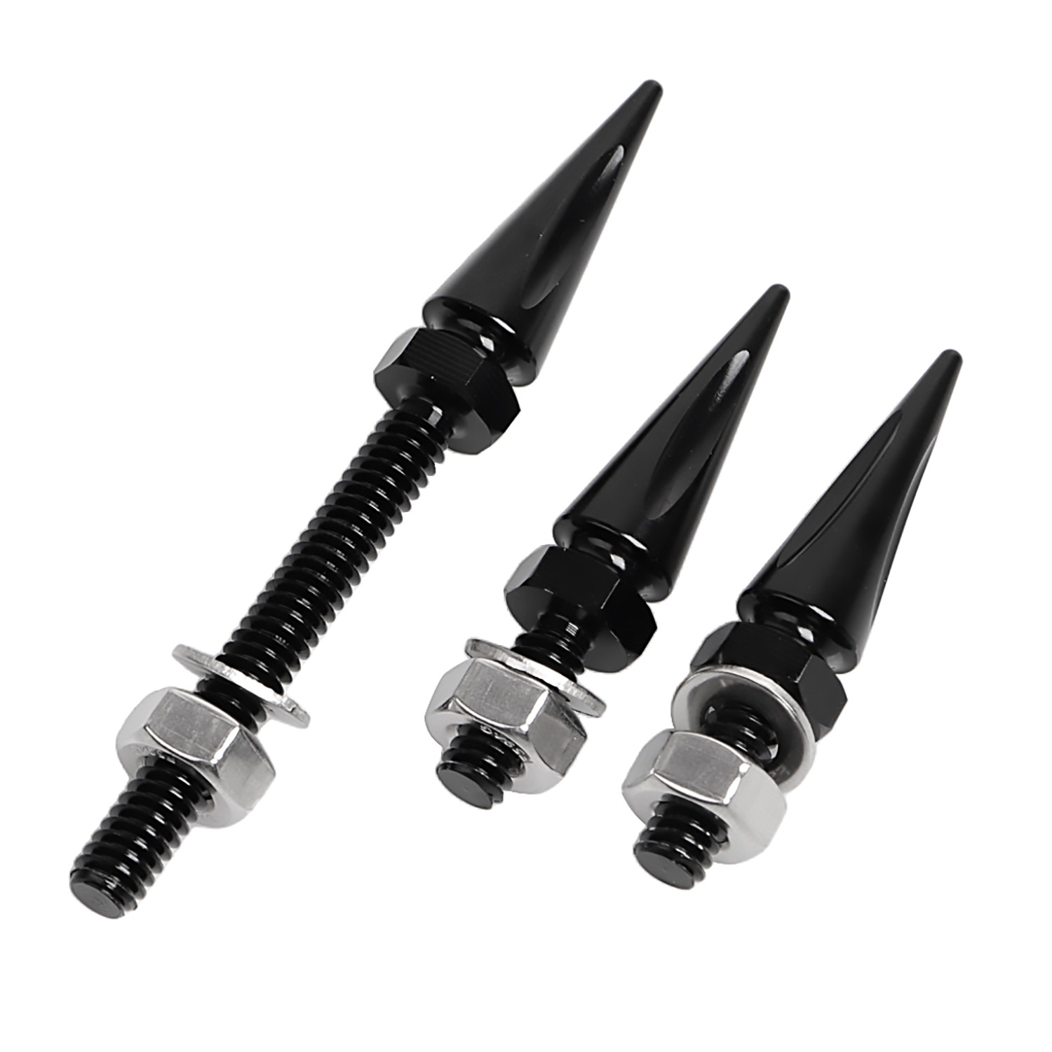 Black Windshield Spike Bolts Screw Kit For Harley Street Glide FLHX Freewheeler