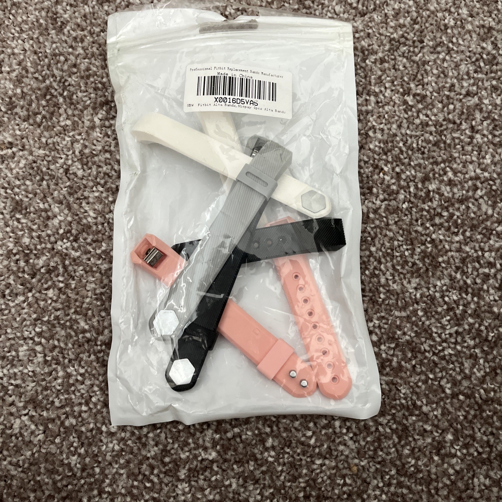 Fitbit Rubber Band Straps (4 Count)