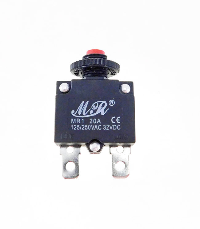 (2 PACK) PROCRAFT MR1-20A 20A Panel Mount Circuit Breaker / Overload Protector