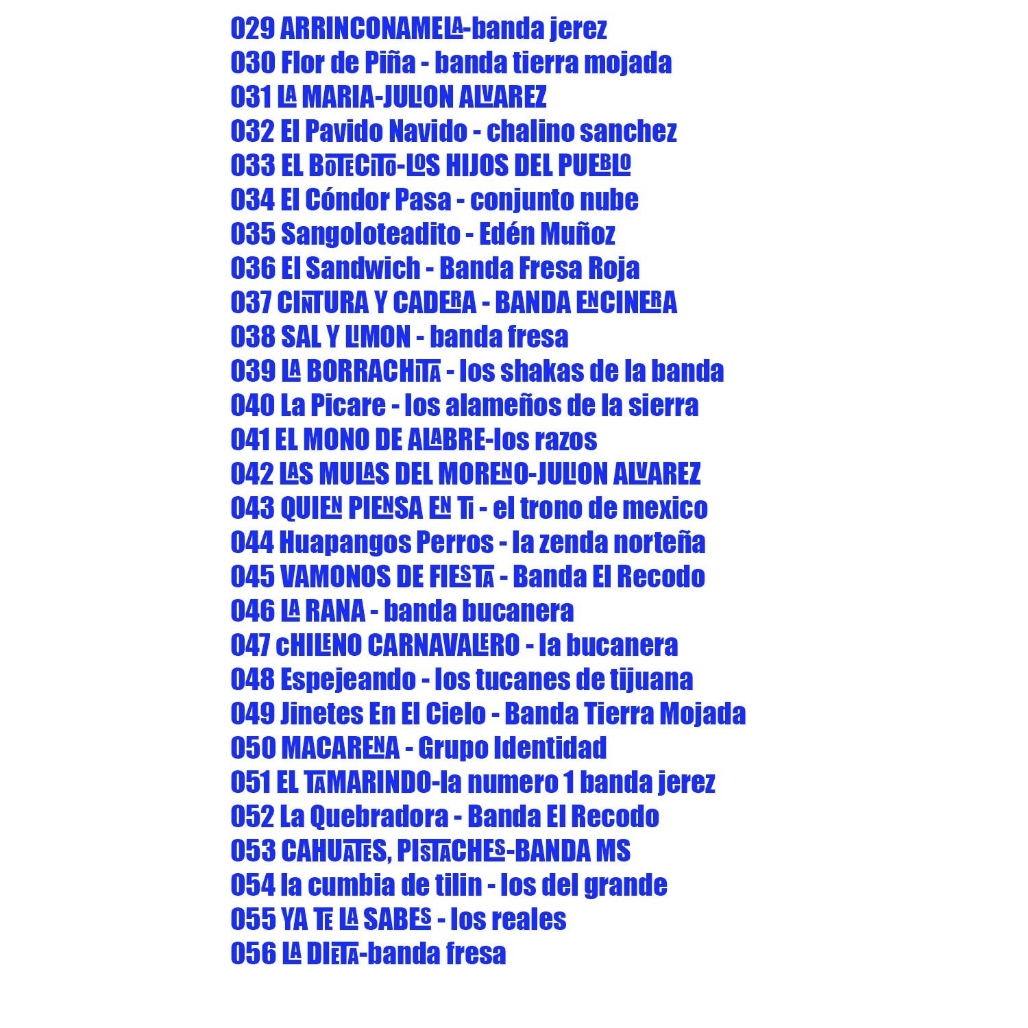 15# bandas fiesteras MP3 CD CON 100 exitos