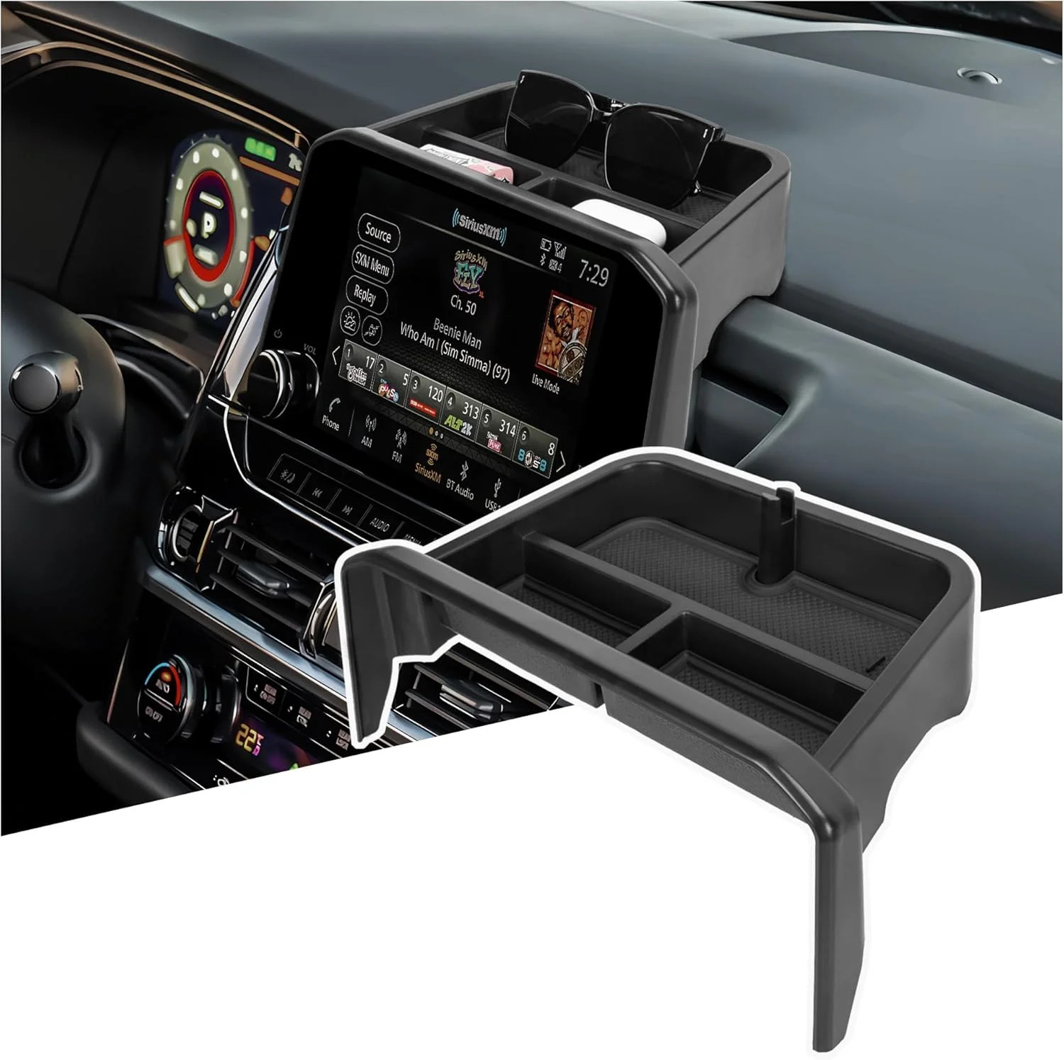 Center Console Organizer Dashboard Tray Compatible with 2022-2025 Nissan Pathfin