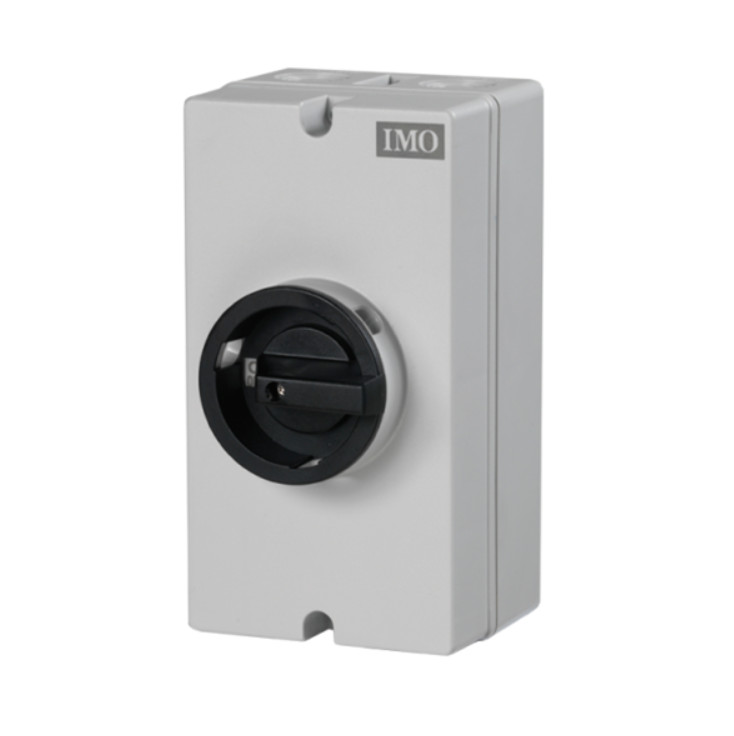 IMO SI32-PEL64R-8 Enclosed DC Disconnect Switch 32A 700V 8-Pole IP65 Gray Solar
