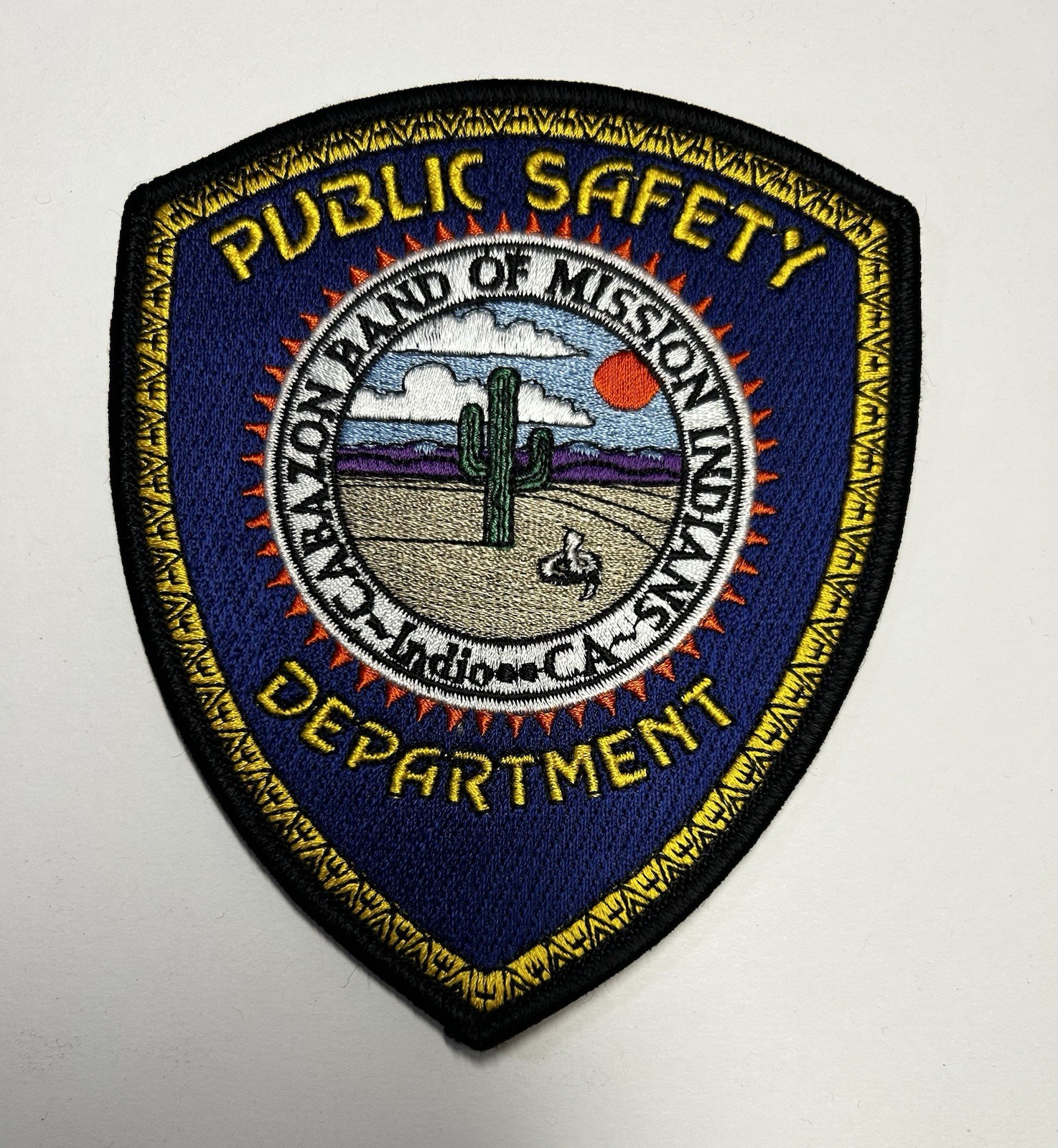 CALIFORNIA INDIO CABAZON BAND OF MISSION INDIANS PUBLIC SAFETY DEPT PATCH #PDD89