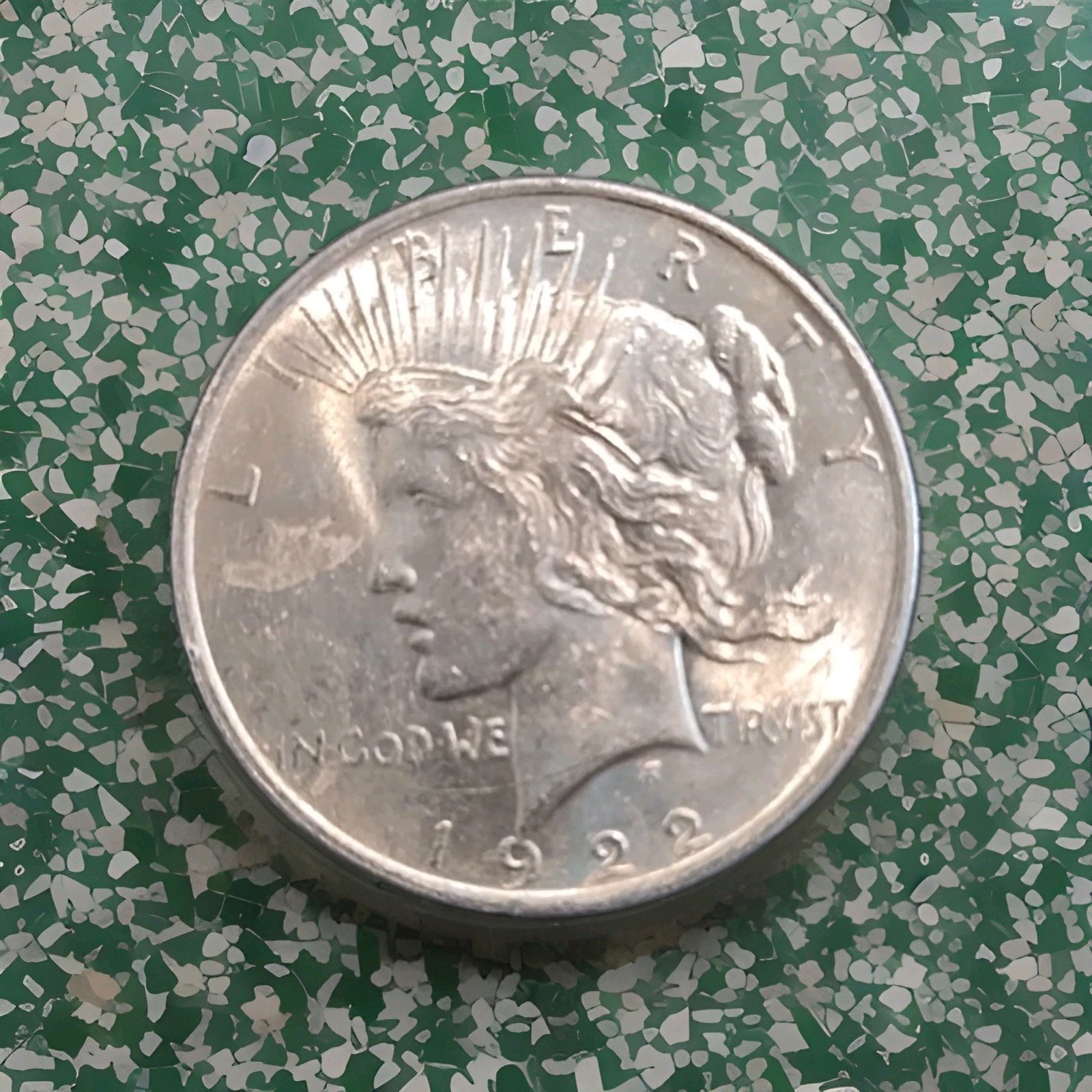 1922 $1 Peace Dollar Die Crack Error