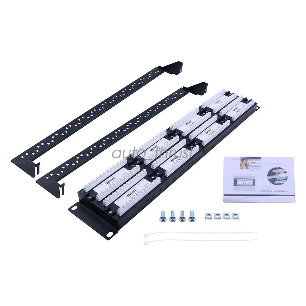 Leviton 69586-U48 eXtreme 6+ Universal Patch Panel, 48-Port, 2RU, CAT 6. READ