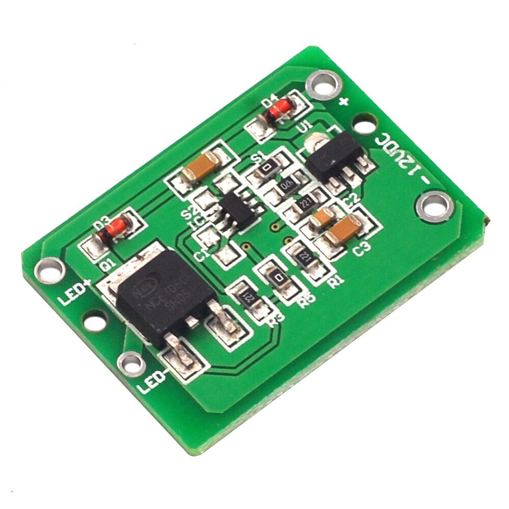 1/5/10PCS 12V Capacitive Touch Switch Sensor Push Button Jog Latch With Relay