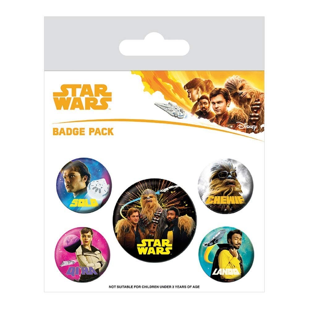 Star Wars, BP80633, Solo: A Star Wars Story Badge Pack, Multi-Color, 10 x 12.5cm